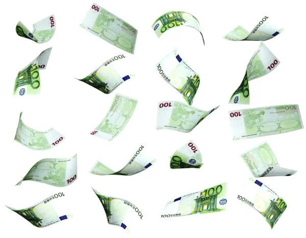 Коллекция банкнот евро — стоковое фото