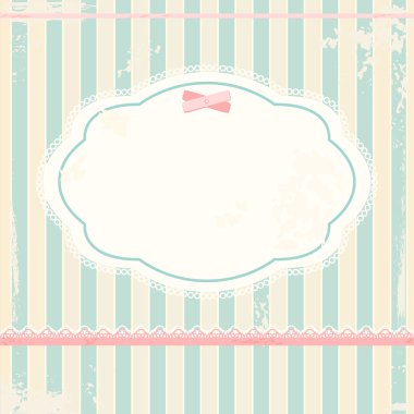 Vector background in shabby chic style