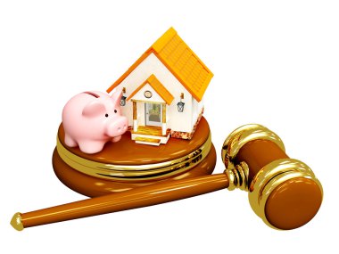 Division of property at divorce clipart