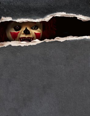 Dark series - spooky clown clipart