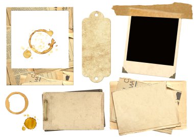 Collection elements for scrapbooking clipart