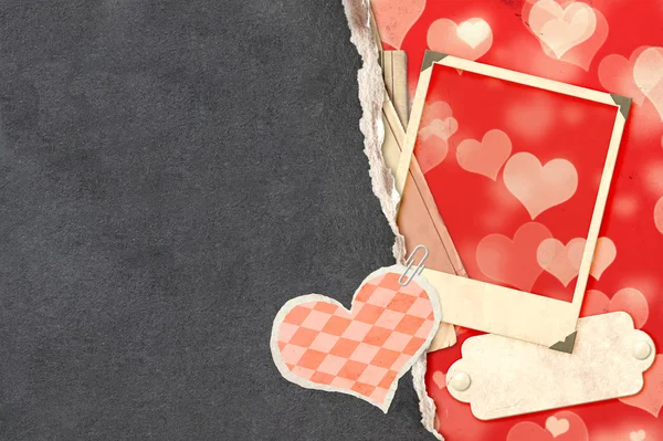 Grunge valentine pozadí — Stock fotografie