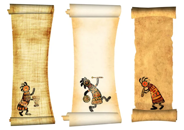 Coleção de banners com padrões tradicionais africanos — Fotografia de Stock