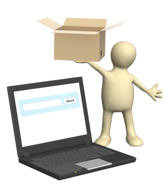 Online shipping clipart