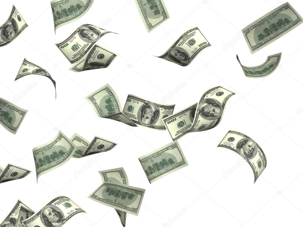 flying money wallpaper