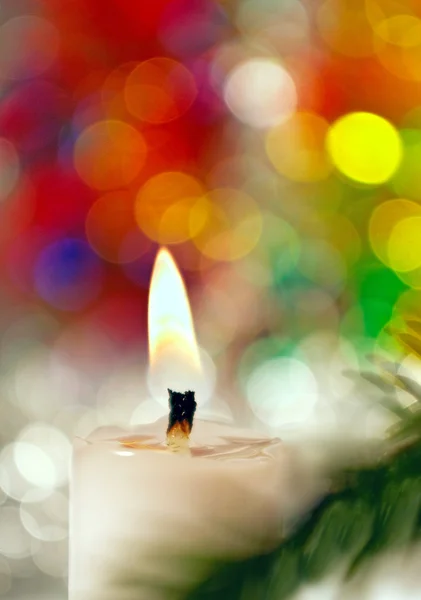 Svítit svíčka. — Stock fotografie