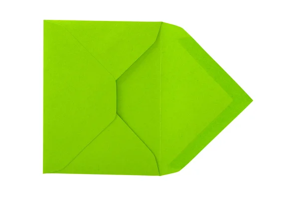 Зеленый конверт . — стоковое фото