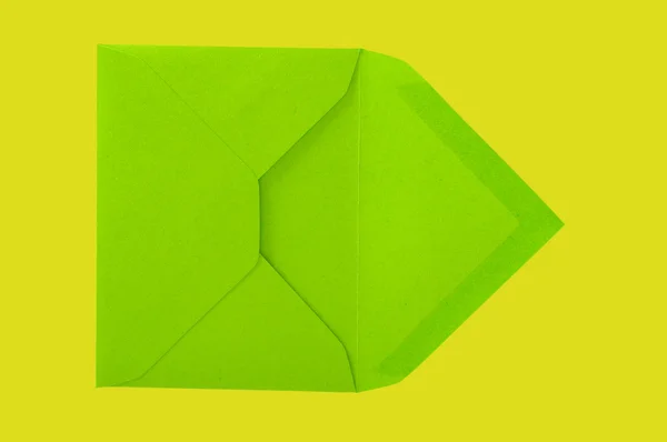 Зелені конверт . — стокове фото