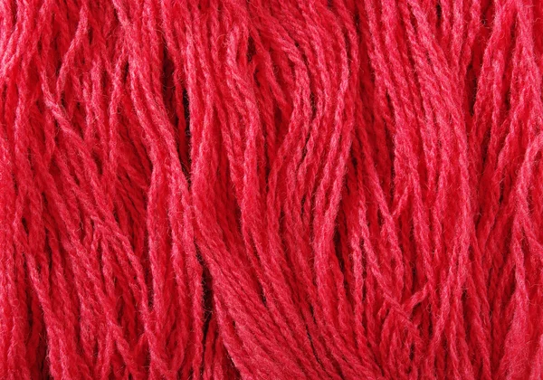 赤い羊毛の糸. — ストック写真