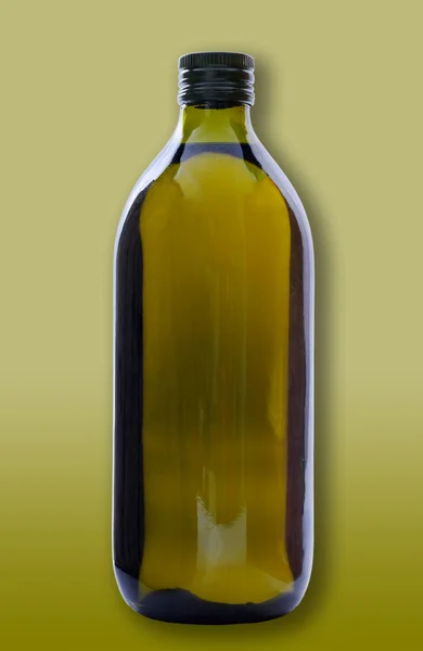 Бутылка оливкового масла. — стоковое фото