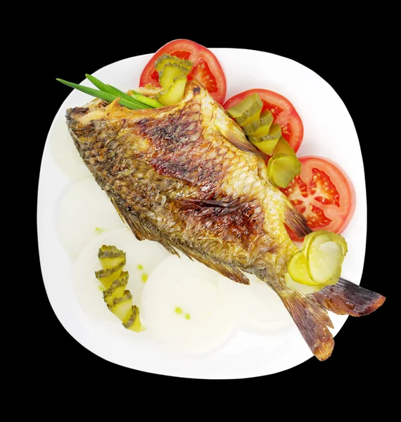 Fish on a plate. — Stock Photo, Image