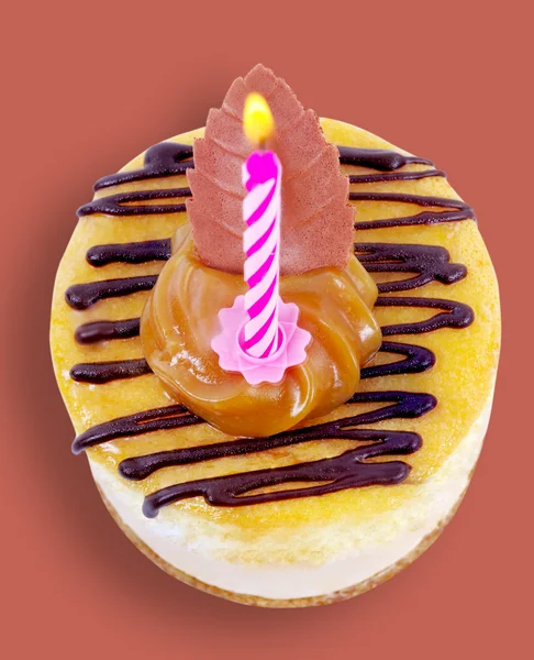 Cupcake με κερί. — Φωτογραφία Αρχείου