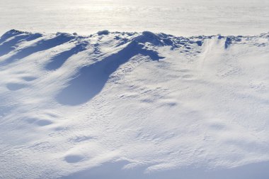 arazi üzerinde kar.