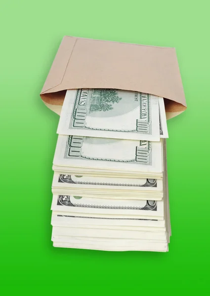 Dolarů v tašce. — Stock fotografie