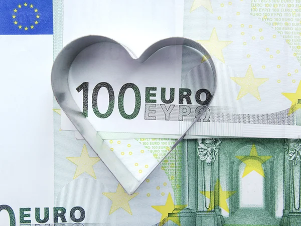 Metallform und Euro. — Stockfoto