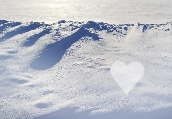 Neve e luce solare . — Foto Stock