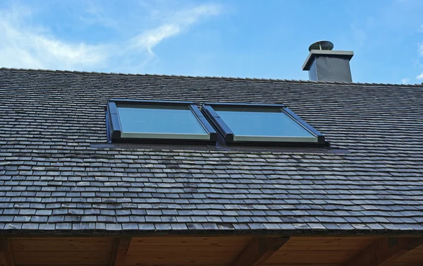 stock image Wood roof.