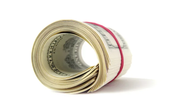 Roll of dollars. — Stock Photo, Image