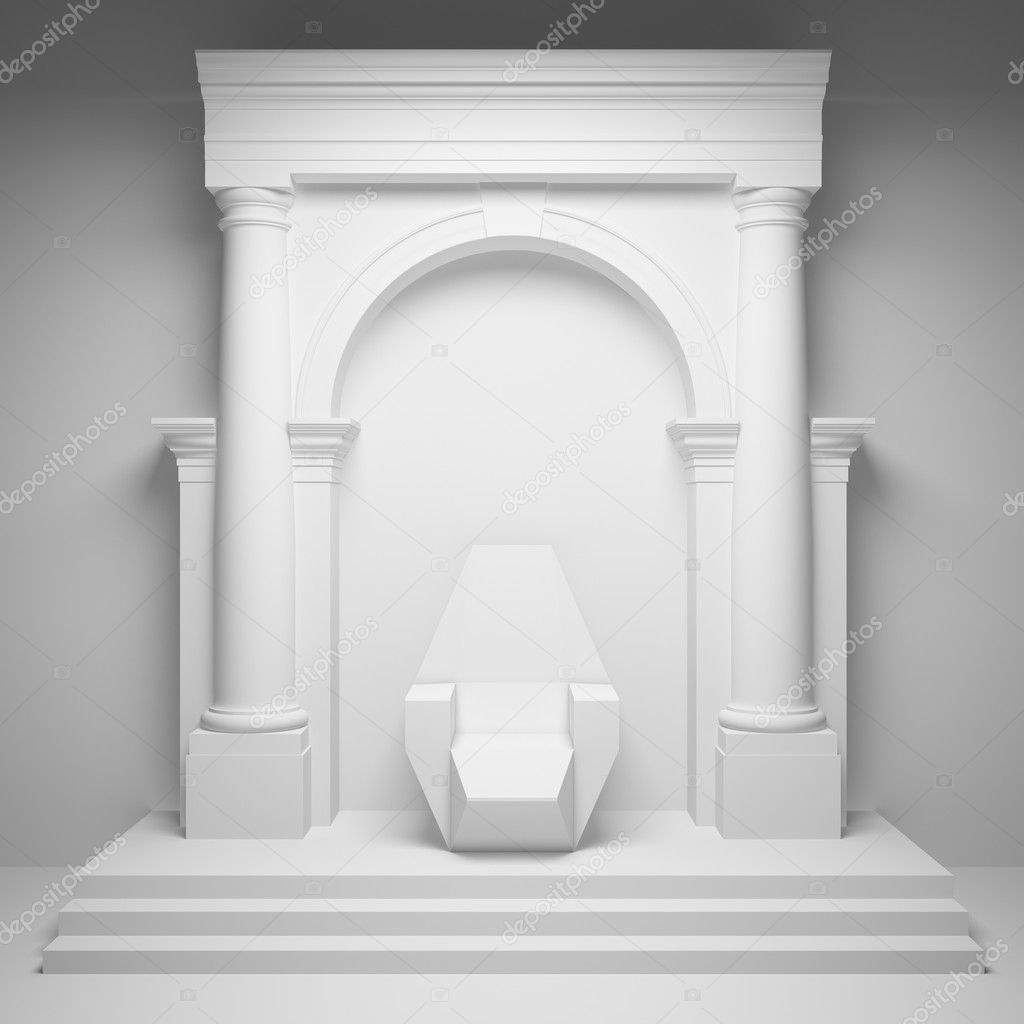 Arch with throne
