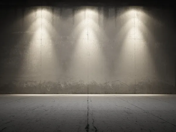Iluminar concreto grungy — Fotografia de Stock