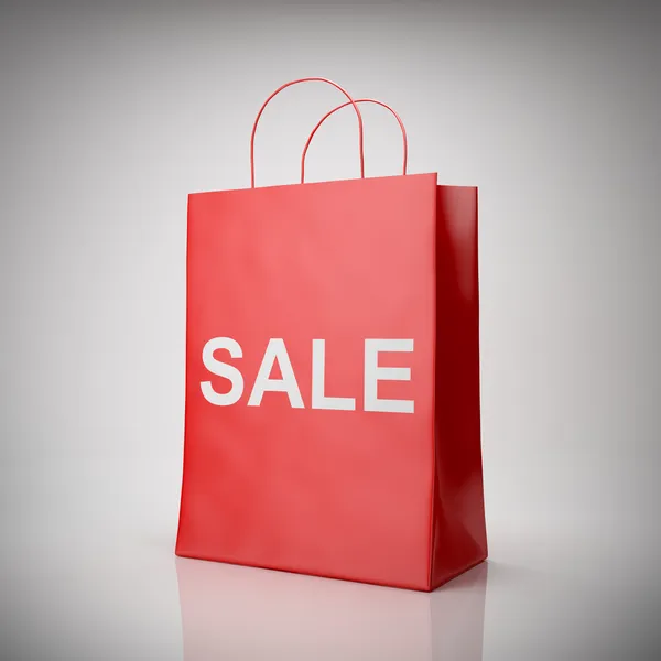 Shopping red bag — Stock Photo, Image