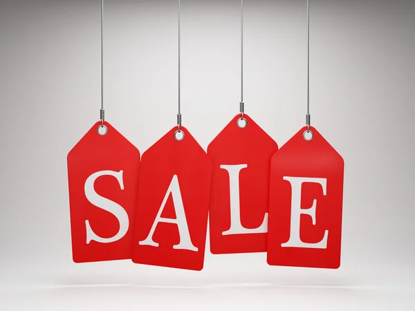 Red sale tags — Stock Photo, Image