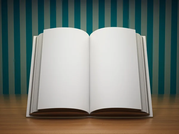 Blank open book — Stock Photo, Image