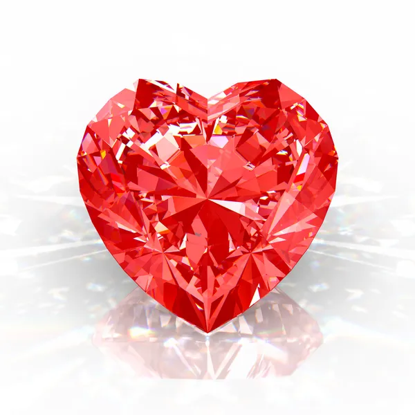 Diamantové srdce — Stock fotografie