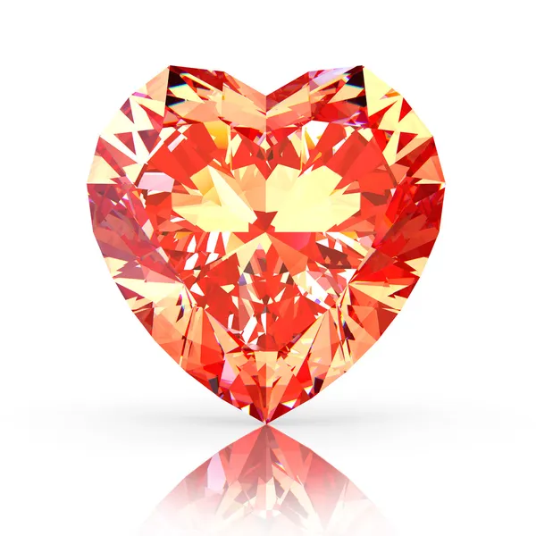 Coração de diamante — Fotografia de Stock