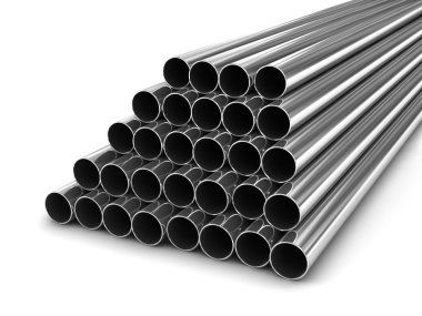 Steel tubes clipart