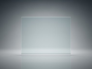 Blank glass plate clipart