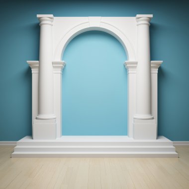 Columns with arch clipart