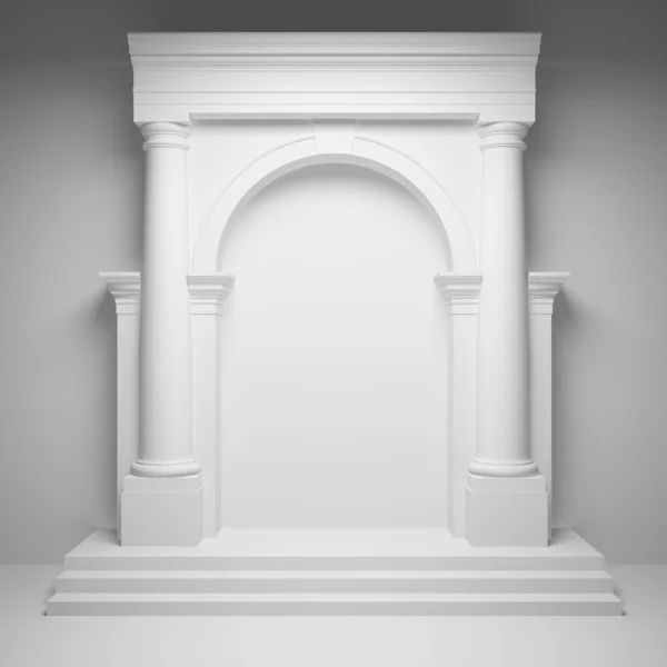 Колонны с аркой — стоковое фото