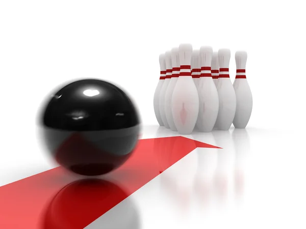 Concetto bowling — Foto Stock