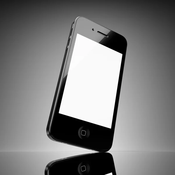Чёрный смартфон — стоковое фото