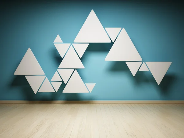 Abstracte vorm van driehoeken — Stockfoto