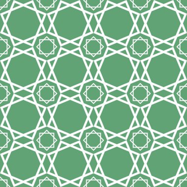 Seamless traditional geometrical islamic ornament - girih,vector clipart