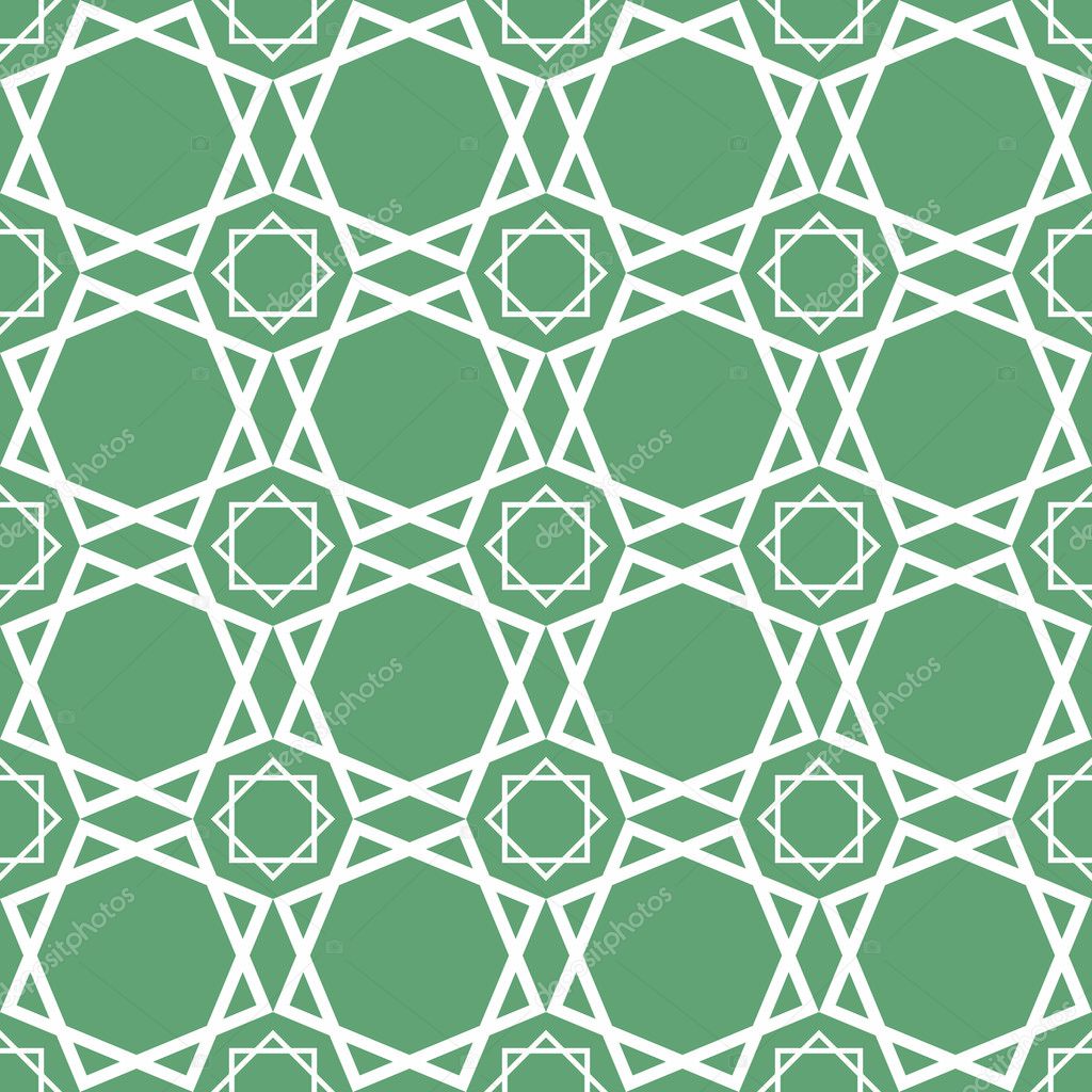 Seamless traditional geometrical islamic ornament - girih,vector