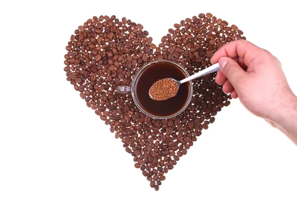 Amore del caffè — Foto Stock