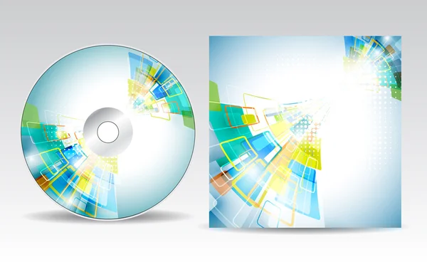 Diseño de la cubierta del CD — Vector de stock