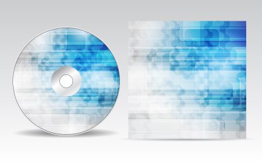 CD cover design clipart