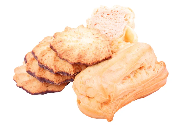 Ciasteczka na białym tle — Zdjęcie stockowe