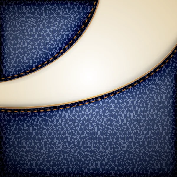 Fond abstrait avec motif en cuir, style rétro — Image vectorielle