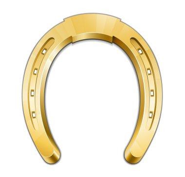 Golden horseshoe clipart