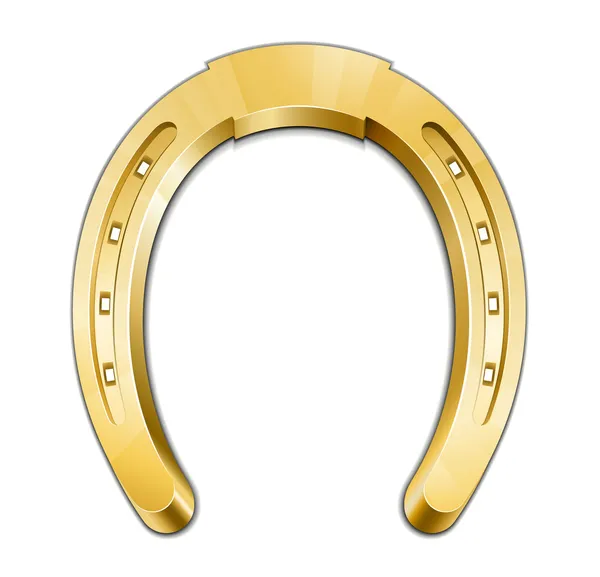 Guld-hästsko — Stock vektor