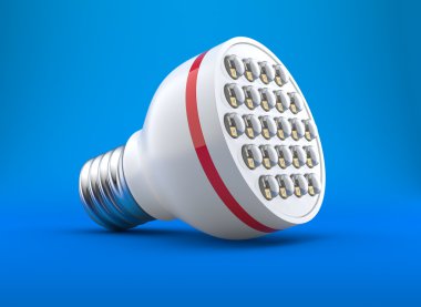 Modern light-emitting diode lamp clipart