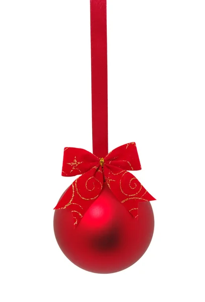 Rode bal van Kerstmis — Stockfoto