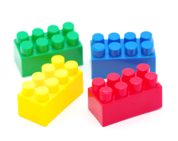 Blocos de brinquedo de plástico — Fotografia de Stock