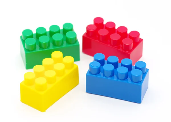 Пластмасові іграшки блоків — стокове фото