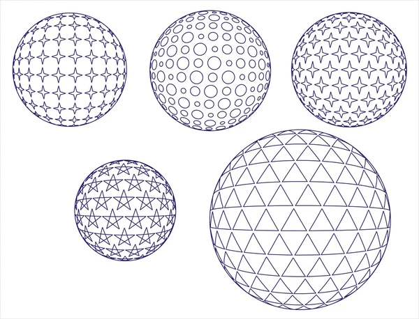 抽象的雪球 — 图库矢量图片